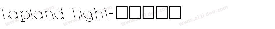 Lapland Light字体转换